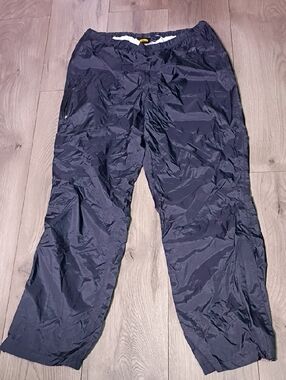Men's Black Lightweight Wind Pants with‎ Elastic Waist